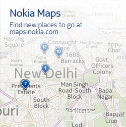 Популярный мобильный бренд Nokia в Индии запустил сервис обновления трафика в реальном времени для приложений Nokia Maps / Drive на своих смартфонах Symbian, Lumia Windows Phone, а также в Интернете и   мобильные карты сайтов   ,  В настоящее время это обновление трафика в реальном времени на картах Nokia доступно для пользователей из Дели и Мумбаи